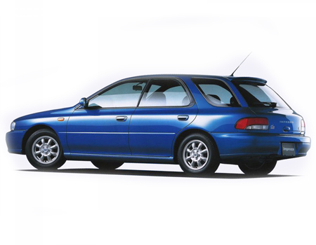 EVA автоковрики для Subaru Impreza I (GF) 1996-2000 рестайлинг универсал правый руль (2WD) — impreza-gf-univ